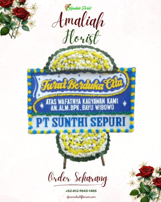 Papan Bunga Duka di Wouma
